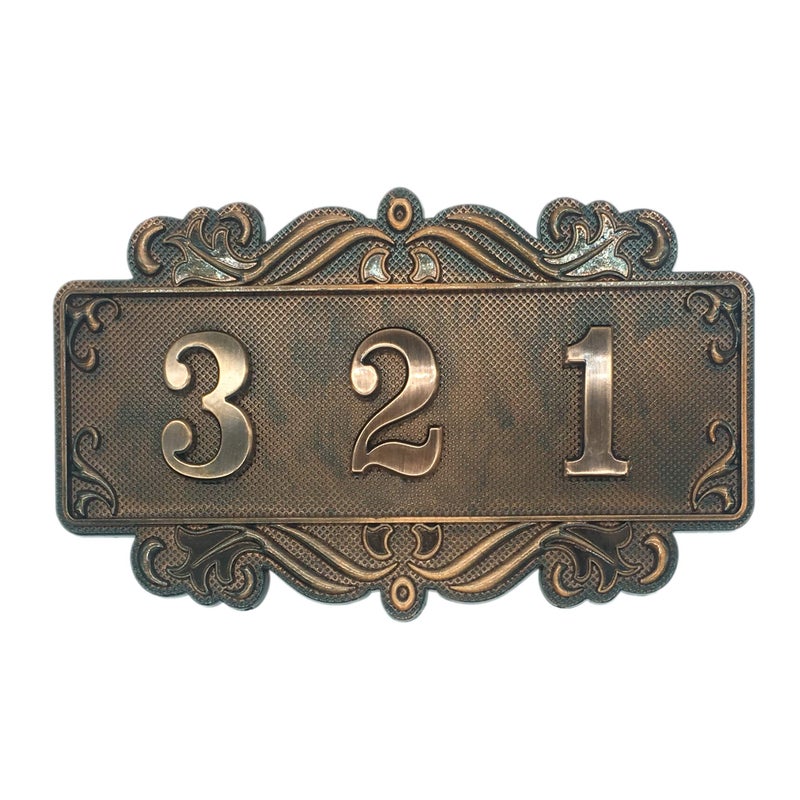MGTECH Door Number Plate for Hotel, Apartment, Office, Students Dormitory and Public Facilities (Doorplate B + 14 numbers) - Image 1
